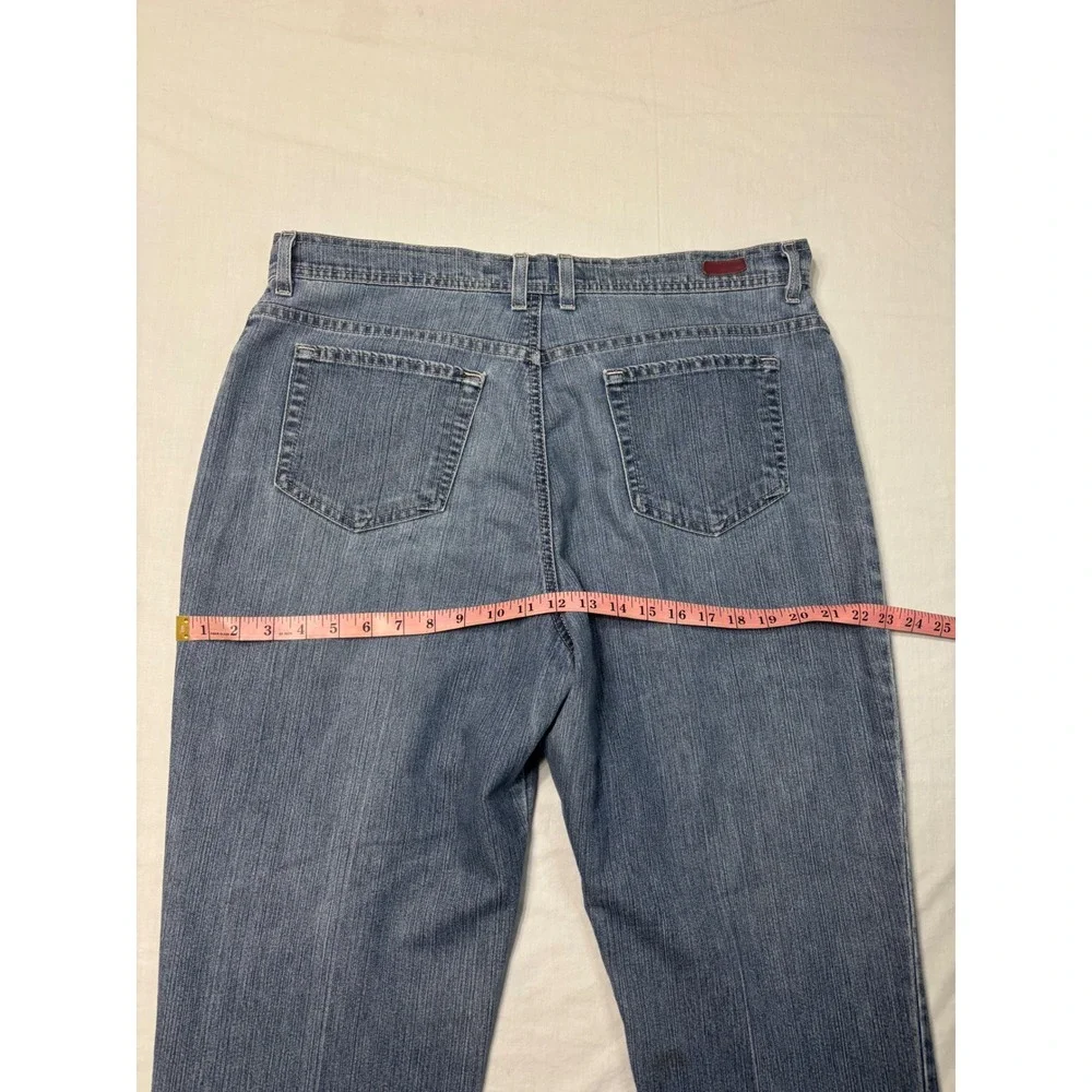 Gloria Vanderbilt Amanda Jeans Womens 16 Average Blue Straight Leg Medium Wash